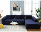 Stretchable Couch Cover Lounge  Sofa Slipcover  Furniture Cover Machine Washable Elasticated Sofa Covers Chaise Longue For Living Room Corner Armchair Elastic Cushion Couch Furniture 3 Seater Slipcover For Home Stevvex