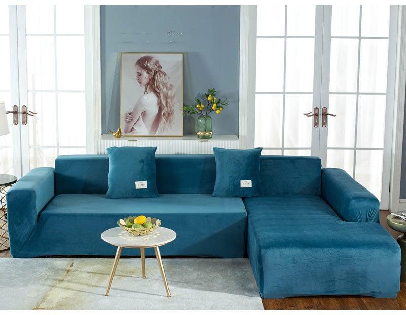 Stretchable Couch Cover Lounge  Sofa Slipcover  Furniture Cover Machine Washable Elasticated Sofa Covers Chaise Longue For Living Room Corner Armchair Elastic Cushion Couch Furniture 3 Seater Slipcover For Home Stevvex