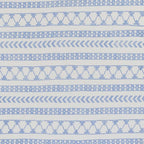 Stripe Block Print Roundie Beach Blanket 64in Turkish Cotton Lightweight BandsCo Straps