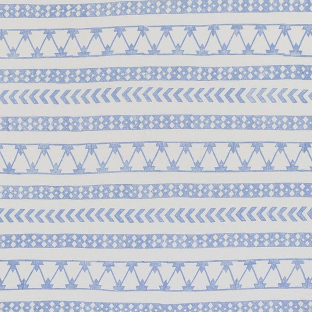 Stripe Block Print Roundie Beach Blanket 64in Turkish Cotton Lightweight BandsCo Straps