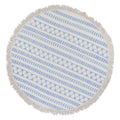 Stripe Block Print Roundie Beach Blanket 64in Turkish Cotton Lightweight BandsCo Straps