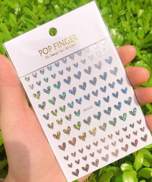 Stripe Line Nail Sticker Decal Thin Lining Line Art Self-Adhesive Peel Off Silver /Gold /White /Black Gold Stickers Accessories Strip Line Nail Decal Self-Adhesive 3D Wave Decal Decoration Metallic Curve Design Decoration for Women Girls Stevvex
