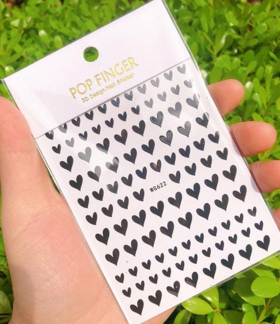 Stripe Line Nail Sticker Decal Thin Lining Line Art Self-Adhesive Peel Off Silver /Gold /White /Black Gold Stickers Accessories Strip Line Nail Decal Self-Adhesive 3D Wave Decal Decoration Metallic Curve Design Decoration for Women Girls Stevvex