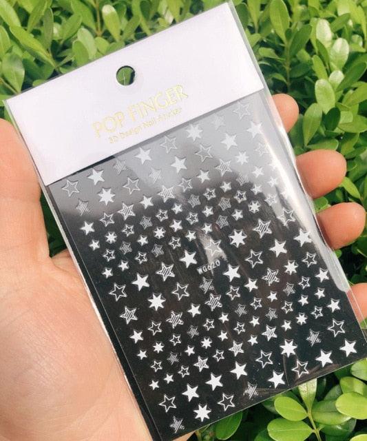 Stripe Line Nail Sticker Decal Thin Lining Line Art Self-Adhesive Peel Off Silver /Gold /White /Black Gold Stickers Accessories Strip Line Nail Decal Self-Adhesive 3D Wave Decal Decoration Metallic Curve Design Decoration for Women Girls Stevvex