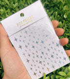 Stripe Line Nail Sticker Decal Thin Lining Line Art Self-Adhesive Peel Off Silver /Gold /White /Black Gold Stickers Accessories Strip Line Nail Decal Self-Adhesive 3D Wave Decal Decoration Metallic Curve Design Decoration for Women Girls Stevvex