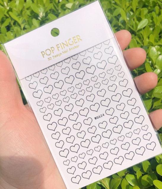 Stripe Line Nail Sticker Decal Thin Lining Line Art Self-Adhesive Peel Off Silver /Gold /White /Black Gold Stickers Accessories Strip Line Nail Decal Self-Adhesive 3D Wave Decal Decoration Metallic Curve Design Decoration for Women Girls Stevvex