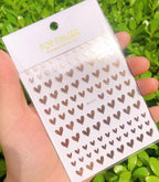 Stripe Line Nail Sticker Decal Thin Lining Line Art Self-Adhesive Peel Off Silver /Gold /White /Black Gold Stickers Accessories Strip Line Nail Decal Self-Adhesive 3D Wave Decal Decoration Metallic Curve Design Decoration for Women Girls Stevvex