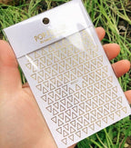 Stripe Line Nail Sticker Decal Thin Lining Line Art Self-Adhesive Peel Off Silver /Gold /White /Black Gold Stickers Accessories Strip Line Nail Decal Self-Adhesive 3D Wave Decal Decoration Metallic Curve Design Decoration for Women Girls Stevvex