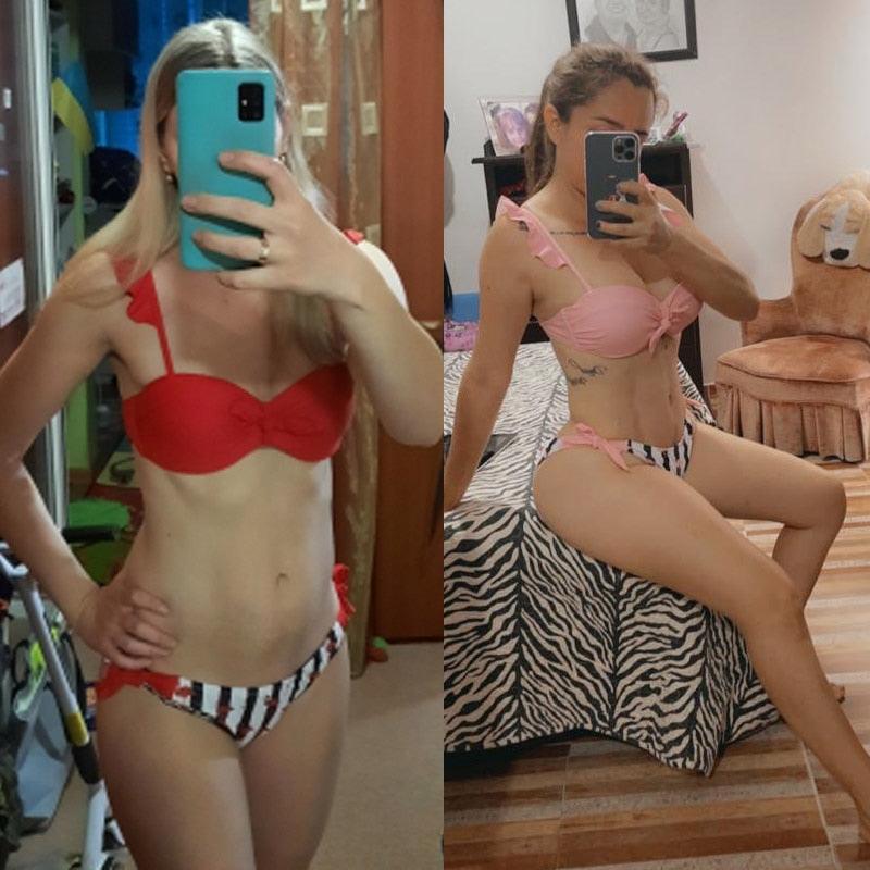 Striped Lace Ruffle Push Up Women Swimsuit Female Swimwear Bra Cup Bikini Set High Cut Bathing Suit Women Two Piece Swimsuits Push Up Bikini Sets Bathing Suits Ruffle Bikini Tops With Bottoms For Teen Girls Stevvex