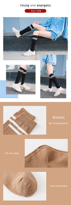 Striped Long Warm Thigh High Stockings Women's Casual Tube Thigh High Socks for School Over Knee High Socks for girls Stevvex