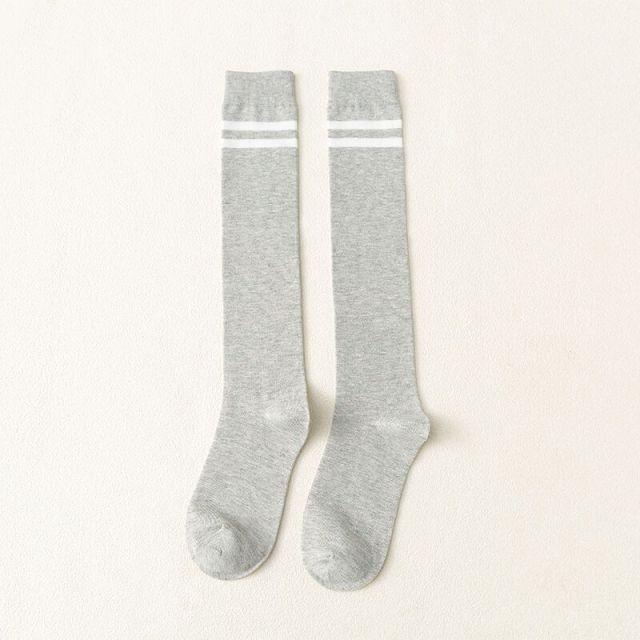 Striped Long Warm Thigh High Stockings Women's Casual Tube Thigh High Socks for School Over Knee High Socks for girls Stevvex