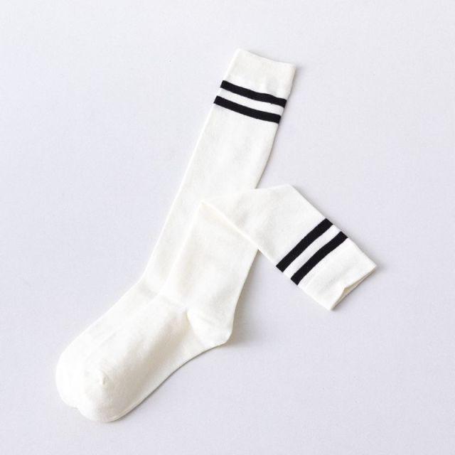 Striped Long Warm Thigh High Stockings Women's Casual Tube Thigh High Socks for School Over Knee High Socks for girls Stevvex