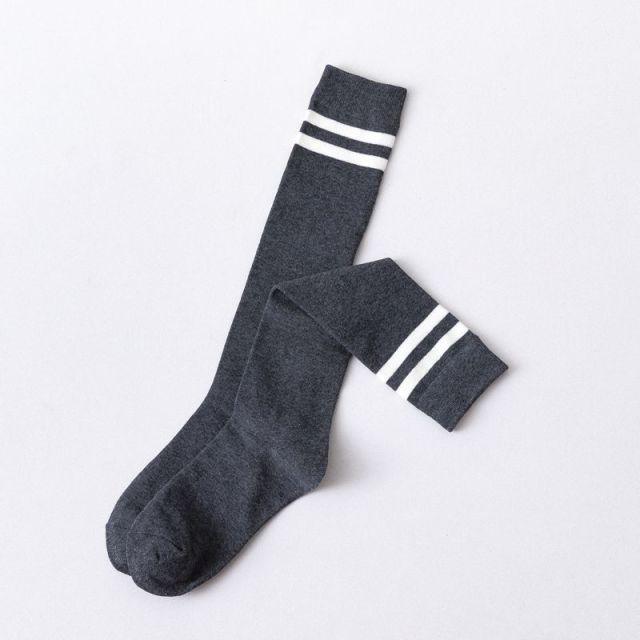 Striped Long Warm Thigh High Stockings Women's Casual Tube Thigh High Socks for School Over Knee High Socks for girls Stevvex