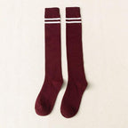Striped Long Warm Thigh High Stockings Women's Casual Tube Thigh High Socks for School Over Knee High Socks for girls Stevvex