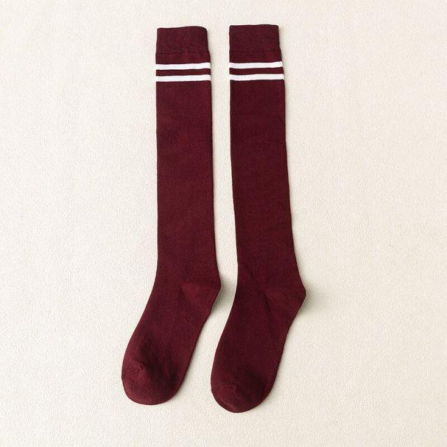 Striped Long Warm Thigh High Stockings Women's Casual Tube Thigh High Socks for School Over Knee High Socks for girls Stevvex
