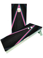 Multi Color Neon Striped Cornhole Boards - SJB-DIAMOND ELITES