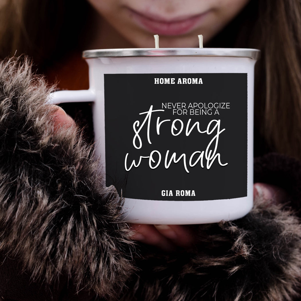 Mothers Day Candle Mug 16oz Reusable Metal Candle Soy Gift BandsCo Straps