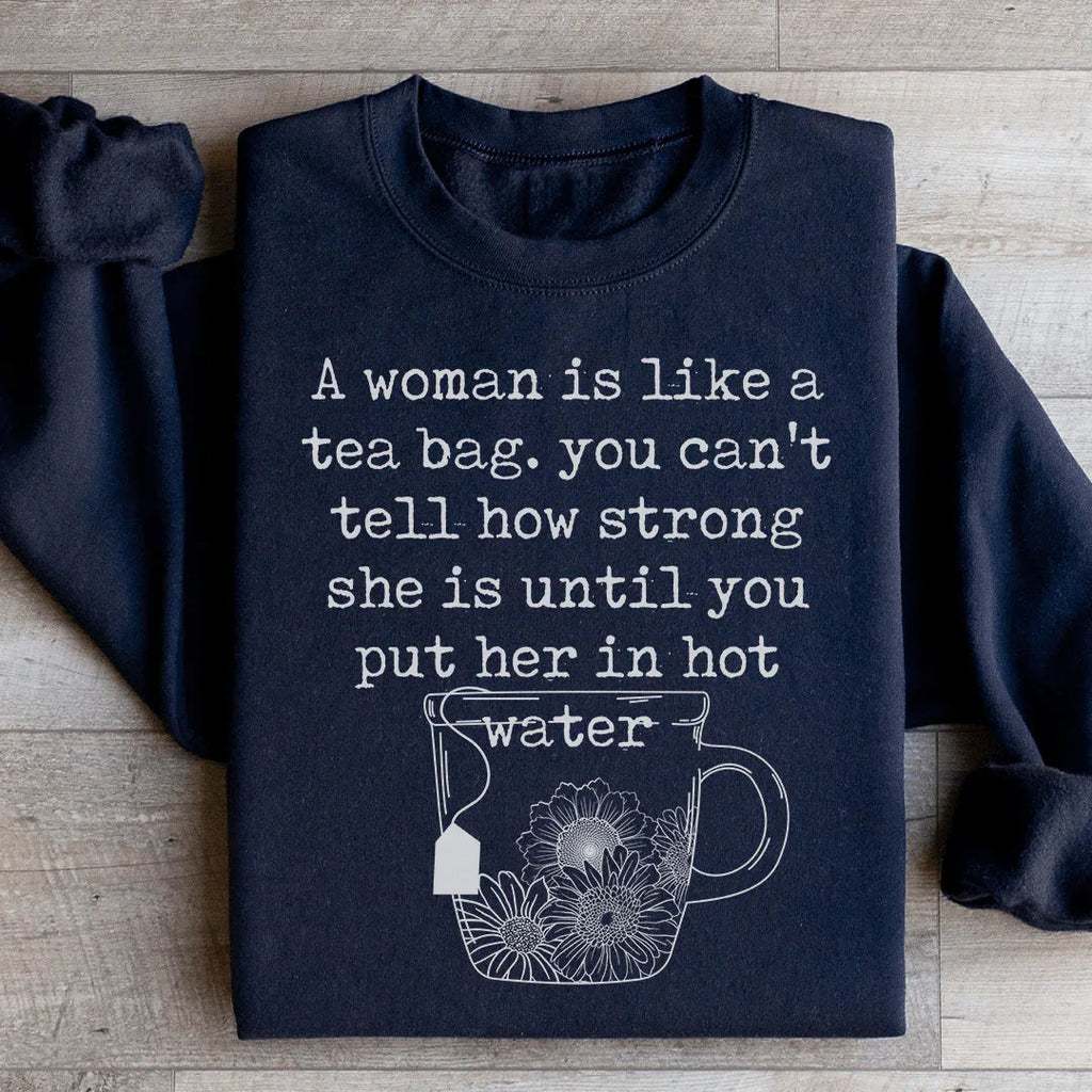 Strong Woman Sweatshirt Peachy Sunday