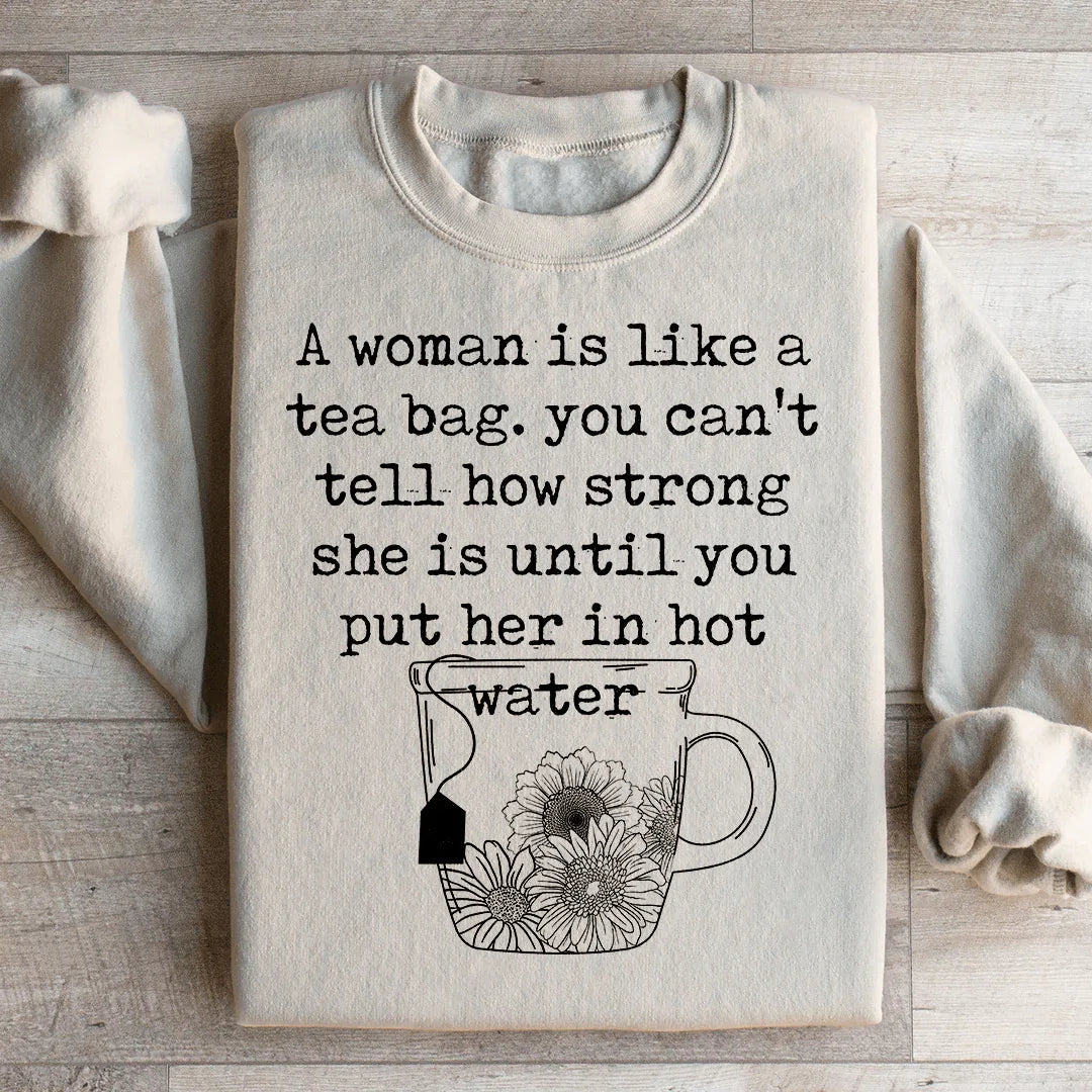 Strong Woman Sweatshirt Peachy Sunday