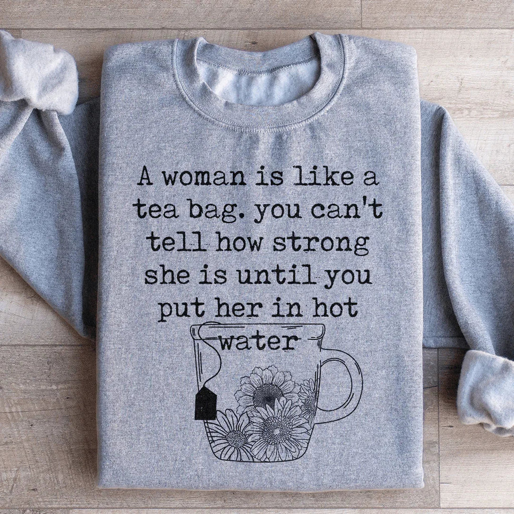 Strong Woman Sweatshirt Peachy Sunday