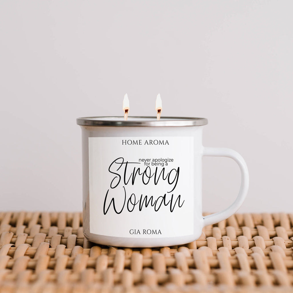 Mothers Day Candle Mug 16oz Reusable Metal Candle Soy Gift BandsCo Straps