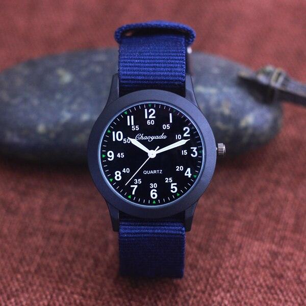 Students Learning Time Quartz Watches Girls Water Resistant Gifts Clock Kids Canvas Fashion Wristwatches Dark Watches For Men Waterproof  Field Outdoor Sport Mens Wristwatch With Nylon Band Stevvex