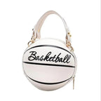 Stunning Ball Purses For Teenagers And Women Stylish Shoulder Bags, Crossbody Chain Hand Bags Personalit Leather Pink Basketball Bag For Females Stevvex