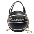 Stunning Ball Purses For Teenagers And Women Stylish Shoulder Bags, Crossbody Chain Hand Bags Personalit Leather Pink Basketball Bag For Females Stevvex