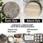 Rustic Handmade Wooden Stand Tray - Display Base, Candle And Soap Holder