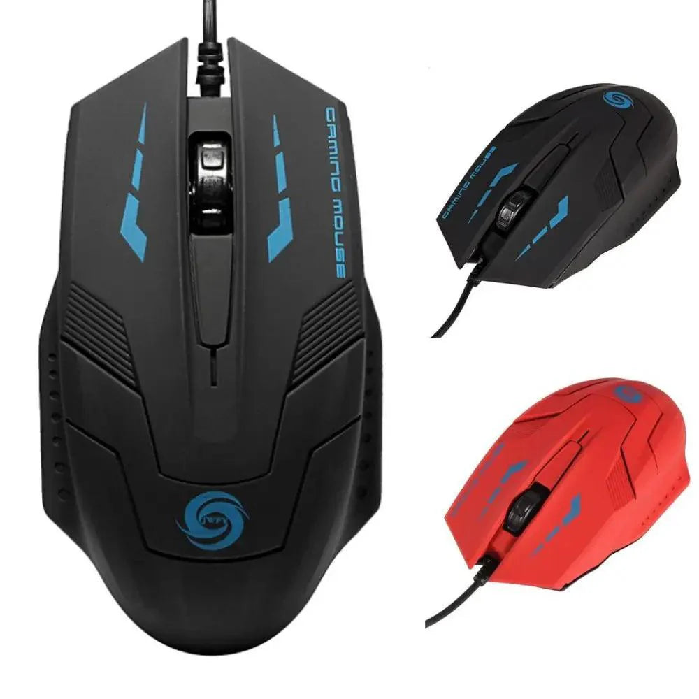 Stylish  3 Buttons Colorful Optical USB Wired Mouse  Wired Gaming Mouse with 2400DPI High Precision Mouse Buttons Stevvex