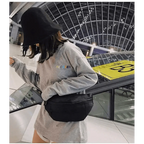 Stylish And Fashionable Fanny Bag For Women Rave Festival Bum Travel Waist Pack Black And White Checkered Stevvex