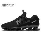 Stylish Black Mens Soft Casual Sneakers Breathable Comfort Sport Elegant Men Sneakers Stevvex