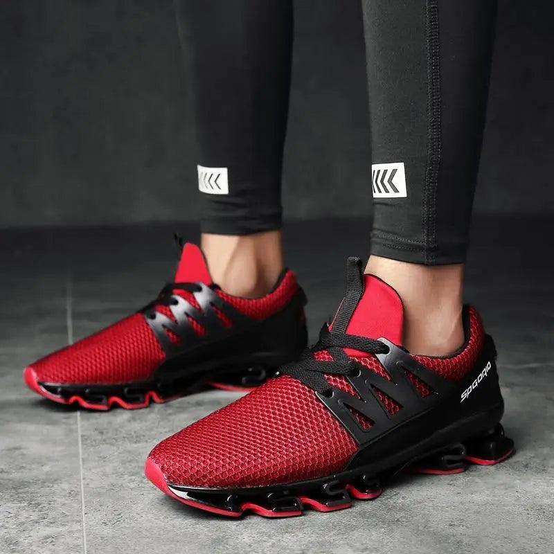 Stylish Black Mens Soft Casual Sneakers Breathable Comfort Sport Elegant Men Sneakers Stevvex