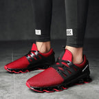 Stylish Black Mens Soft Casual Sneakers Breathable Comfort Sport Elegant Men Sneakers Stevvex