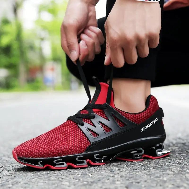 Stylish Black Mens Soft Casual Sneakers Breathable Comfort Sport Elegant Men Sneakers Stevvex