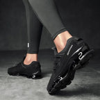 Stylish Black Mens Soft Casual Sneakers Breathable Comfort Sport Elegant Men Sneakers Stevvex