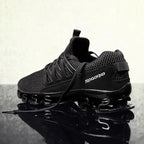 Stylish Black Mens Soft Casual Sneakers Breathable Comfort Sport Elegant Men Sneakers Stevvex