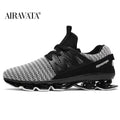Stylish Black Mens Soft Casual Sneakers Breathable Comfort Sport Elegant Men Sneakers Stevvex