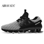 Stylish Black Mens Soft Casual Sneakers Breathable Comfort Sport Elegant Men Sneakers Stevvex
