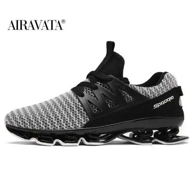 Stylish Black Mens Soft Casual Sneakers Breathable Comfort Sport Elegant Men Sneakers Stevvex
