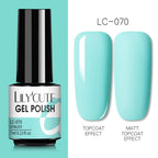 Stylish Blue Womens Nail Gel Polish Permanent UV Gel Popular High Quality Colorful Nail Polish Gel For Girls Stevvex