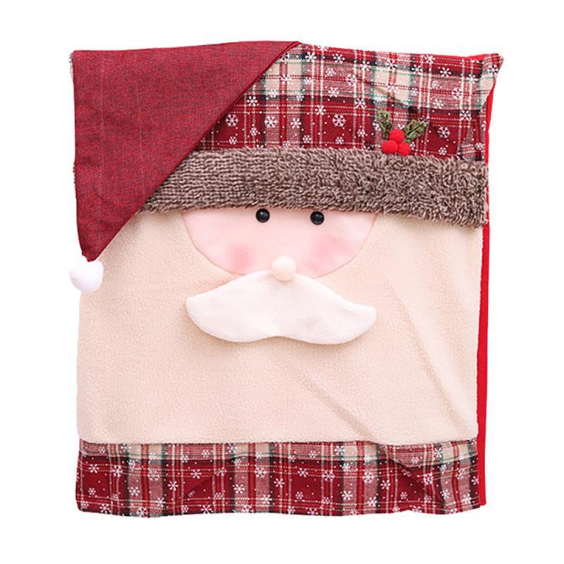 Stylish Chair Covers Christmas Santa Claus Chair Back Cover Christmas Dining Dinner Table Decoration New Year Party Supplies Dining Table Decoration for Home New Year Party Stevvex