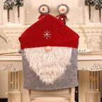 Stylish Chair Covers Christmas Santa Claus Chair Back Cover Christmas Dining Dinner Table Decoration New Year Party Supplies Dining Table Decoration for Home New Year Party Stevvex