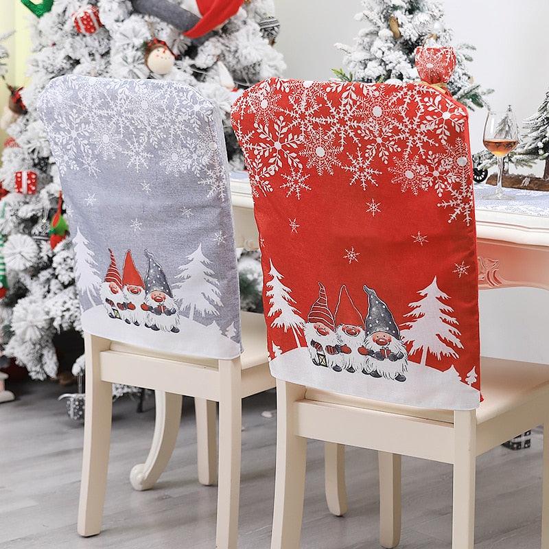 Stylish Chair Covers Christmas Santa Claus Chair Back Cover Christmas Dining Dinner Table Decoration New Year Party Supplies Dining Table Decoration for Home New Year Party Stevvex