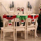 Stylish Chair Covers Christmas Santa Claus Chair Back Cover Christmas Dining Dinner Table Decoration New Year Party Supplies Dining Table Decoration for Home New Year Party Stevvex