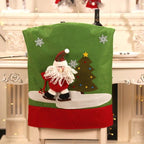 Stylish Chair Covers Christmas Santa Claus Chair Back Cover Christmas Dining Dinner Table Decoration New Year Party Supplies Dining Table Decoration for Home New Year Party Stevvex