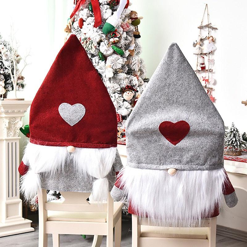 Stylish Chair Covers Christmas Santa Claus Chair Back Cover Christmas Dining Dinner Table Decoration New Year Party Supplies Dining Table Decoration for Home New Year Party Stevvex