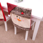 Stylish Chair Covers Christmas Santa Claus Chair Back Cover Christmas Dining Dinner Table Decoration New Year Party Supplies Dining Table Decoration for Home New Year Party Stevvex
