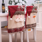 Stylish Chair Covers Christmas Santa Claus Chair Back Cover Christmas Dining Dinner Table Decoration New Year Party Supplies Dining Table Decoration for Home New Year Party Stevvex