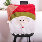Stylish Chair Covers Christmas Santa Claus Chair Back Cover Christmas Dining Dinner Table Decoration New Year Party Supplies Dining Table Decoration for Home New Year Party Stevvex